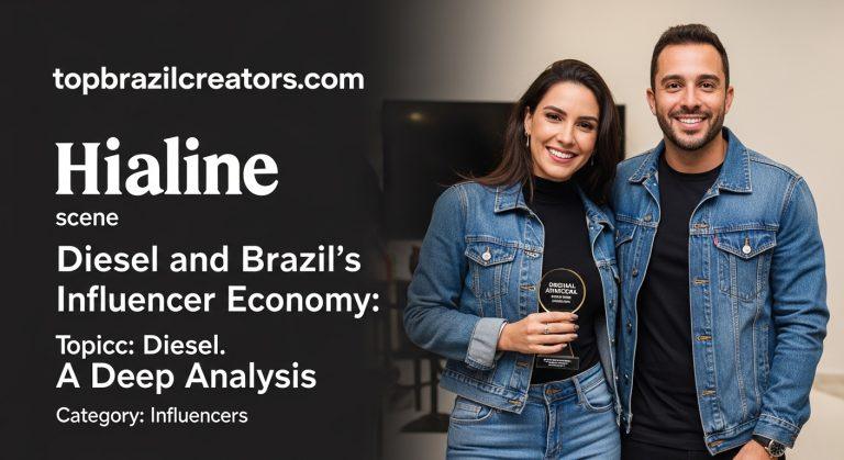 Brazilian influencer shooting with diesel logistics in city setting.