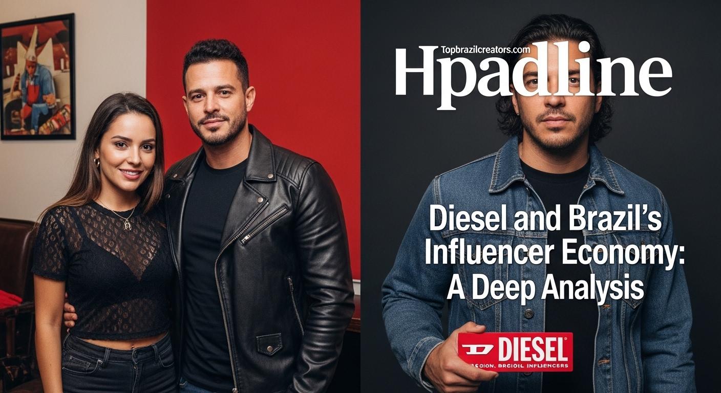 Brazilian influencer shooting with diesel logistics in city setting.